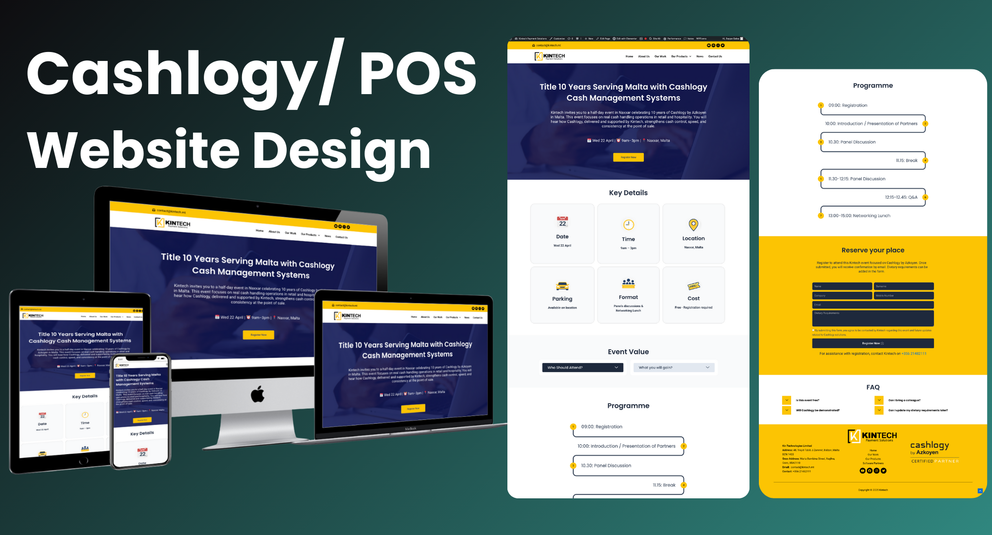 Cashlogy / KinTech website design
