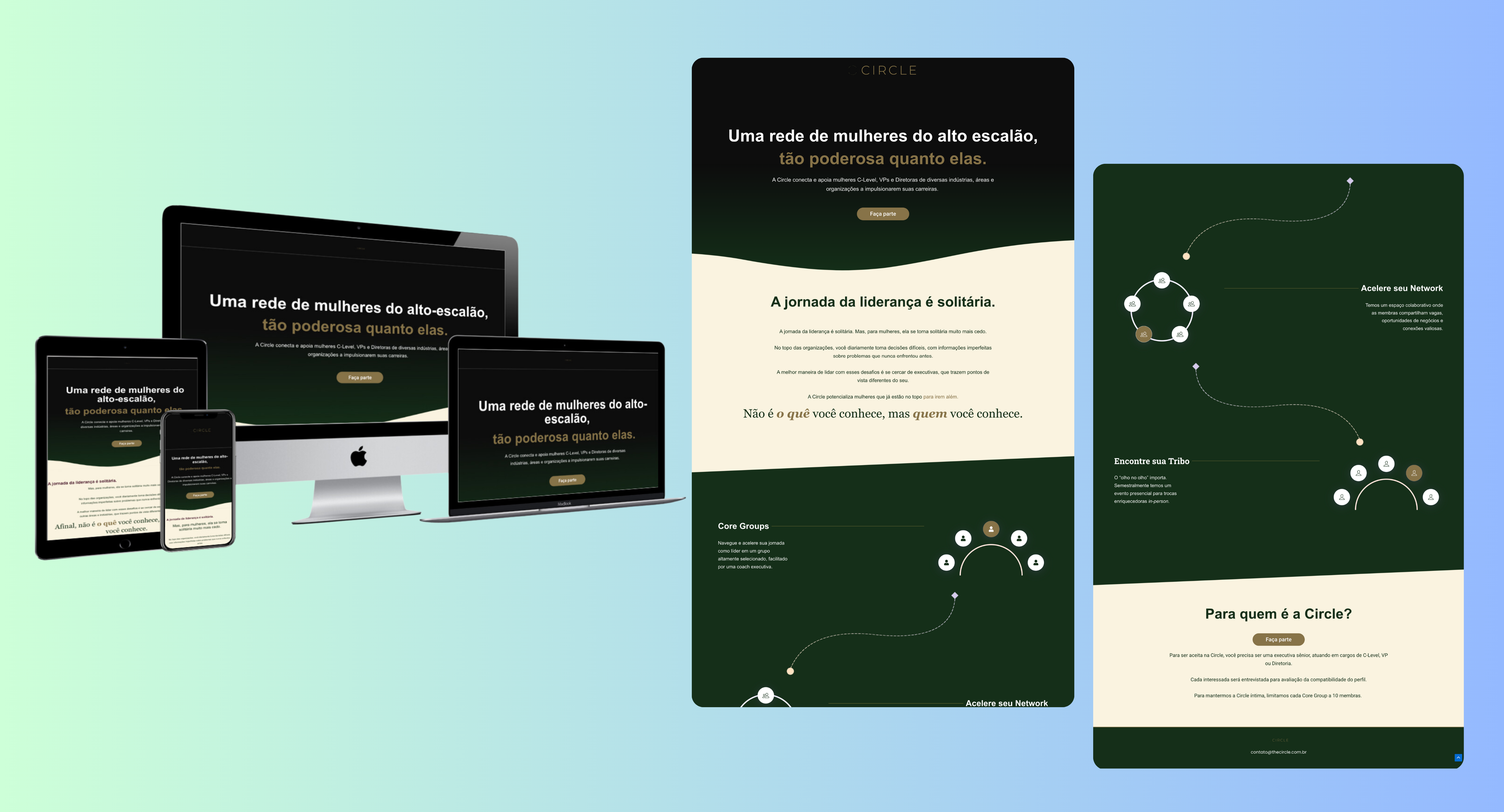 Circle Network website design